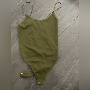 Army green bodysuit